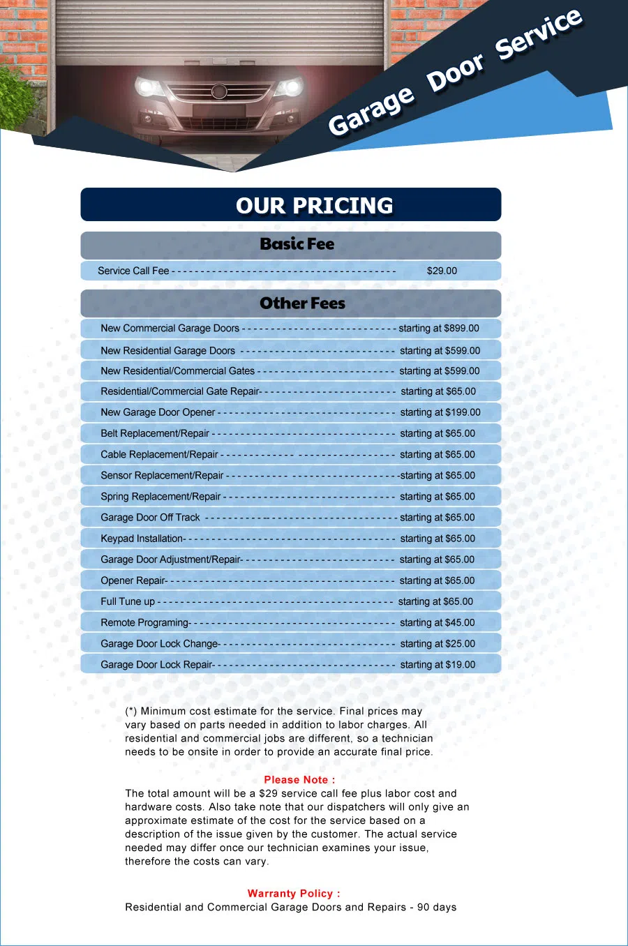 Eagle Garage Door Service Lancaster, TX 972-439-9894